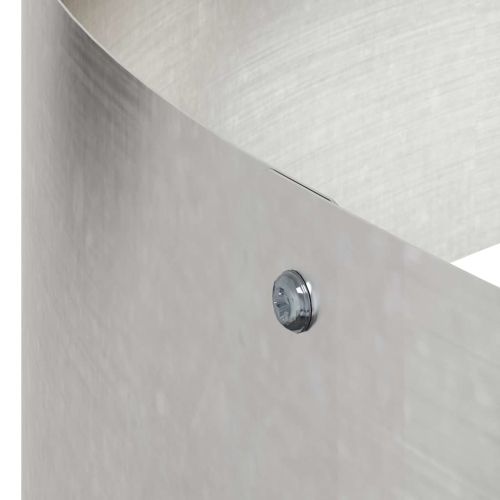 Градинска саксия Сребрист 120 x 120 x 20 см Неръждаема стомана