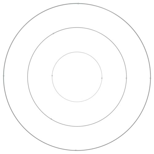 Градинска саксия Сребрист 120 x 120 x 20 см