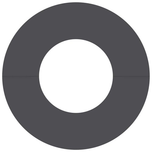 подходяща за плоски дървени халки Черно Ø30 / 60 см Стомана