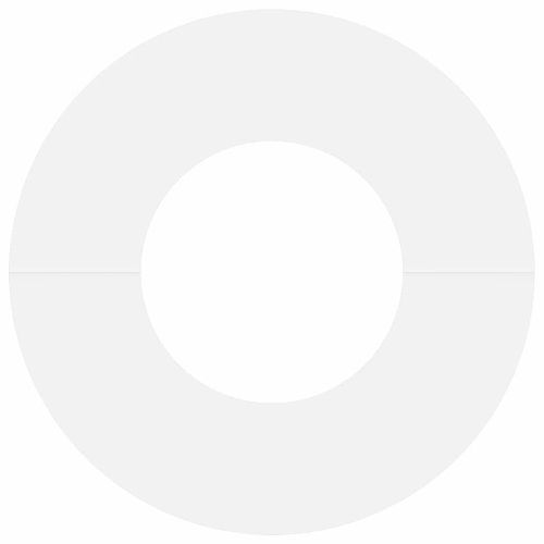 подходяща за плоски дървени халки 5 pcs Бяло Ø30 / 60 см Стомана