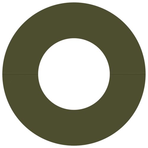 подходяща за плоски дървени халки 5 pcs Маслиненозелен