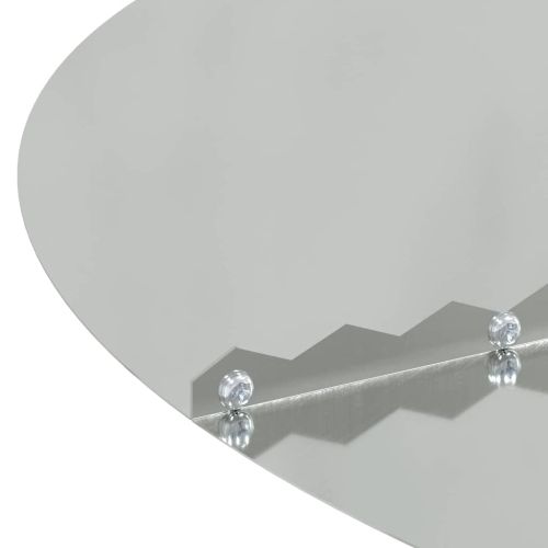 подходяща за плоски дървени халки 5 pcs Сребрист Ø30 / 60 см