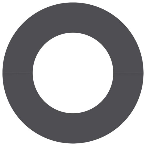 подходяща за плоски дървени халки 5 pcs Черно Ø40 / 70 см Стомана