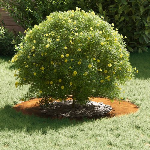 подходяща за плоски дървени халки 5 pcs Кафяво Ø40 / 70 см