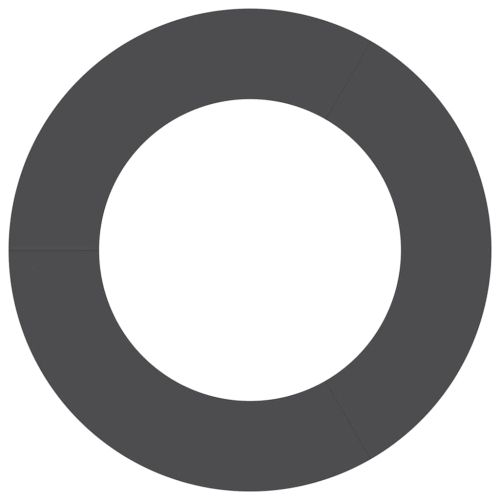 подходяща за плоски дървени халки 5 pcs Черно Ø50 / 80 см Стомана