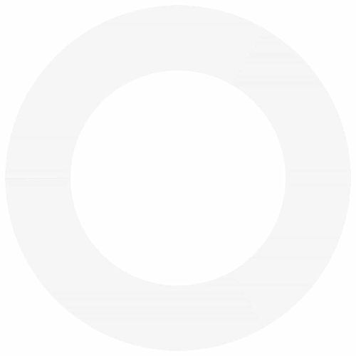 подходяща за плоски дървени халки Бяло Ø50 / 80 см Стомана