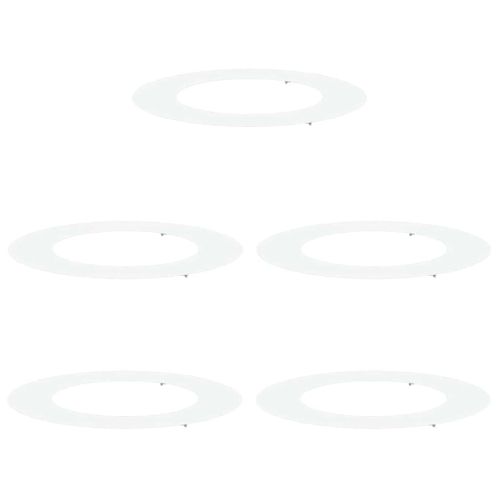 подходяща за плоски дървени халки 5 pcs Бяло Ø50 / 80 см Стомана