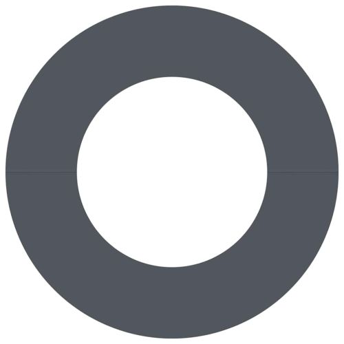 подходяща за плоски дървени халки Антрацит Ø50 / 80 см Стомана