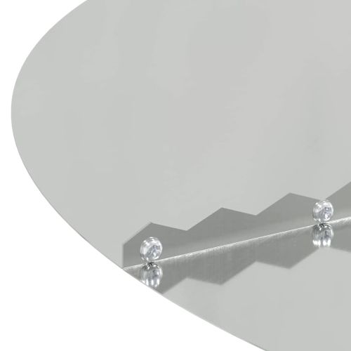 подходяща за плоски дървени халки Сребрист Ø50 / 80 см