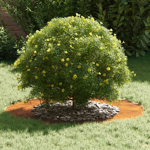 подходяща за плоски дървени халки 5 pcs Кафяво Ø50 / 80 см