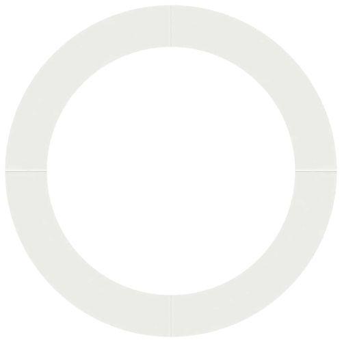 подходяща за плоски дървени халки 5 pcs Бяло Ø90 / 120 см Стомана