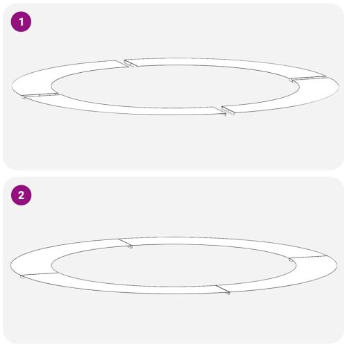 подходяща за плоски дървени халки 5 pcs Маслиненозелен