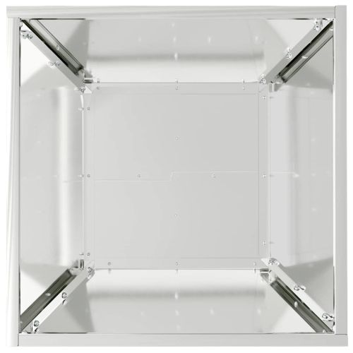 Градинска саксия 5 pcs Сребрист 40 x 40 x 15 см