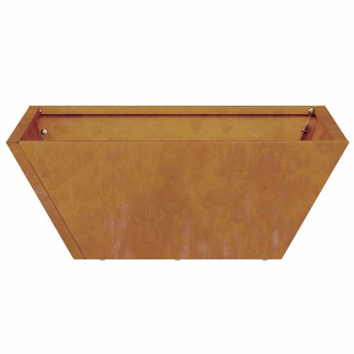 Градинска саксия Ръждясало 40 x 40 x 15 см Патинираща стомана