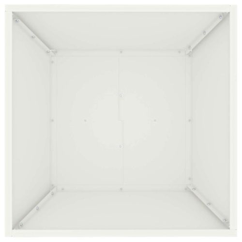 Градинска саксия 5 pcs Бяло 50 x 50 x 15 см