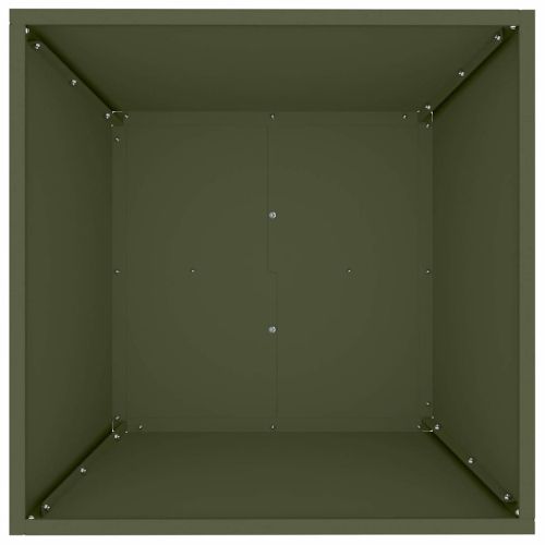 Градинска саксия 5 pcs Маслинено зелено 50 x 50 x 15 см