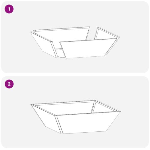 Градинска саксия 5 pcs Маслинено зелено 50 x 50 x 15 см