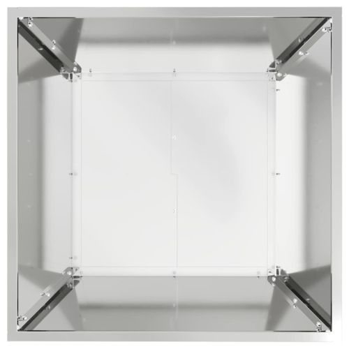 Градинска саксия 5 pcs Сребрист 50 x 50 x 15 см