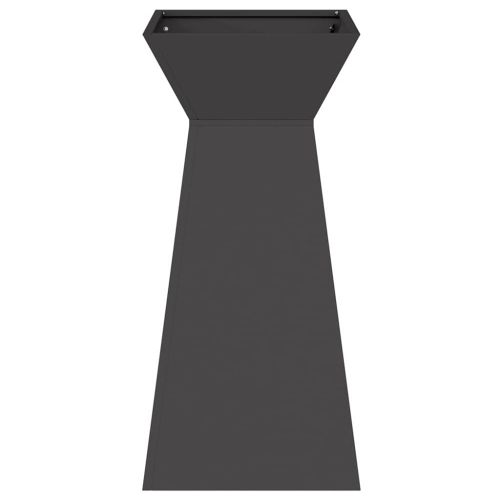 Саксия с колона 2 pcs Черно 35 x 35 x 73 см