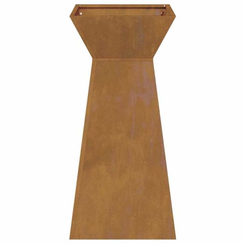 Саксия с колона 2 pcs Сребрист 35 x 35 x 73 см