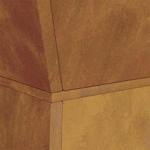 Саксия с колона 2 pcs Сребрист 35 x 35 x 73 см