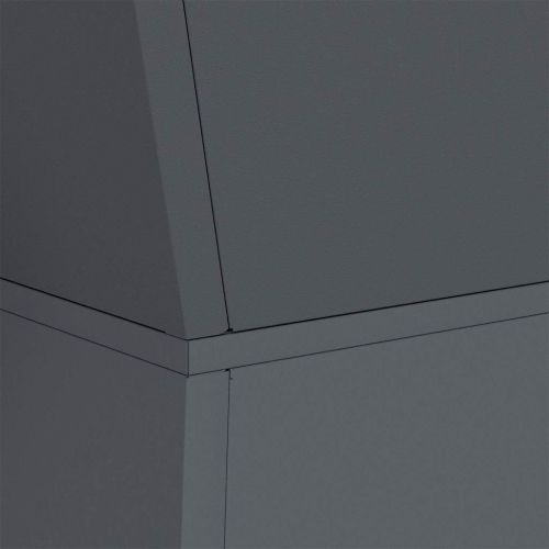 Саксия с колона 2 pcs Антрацит 40 x 40 x 100 cm