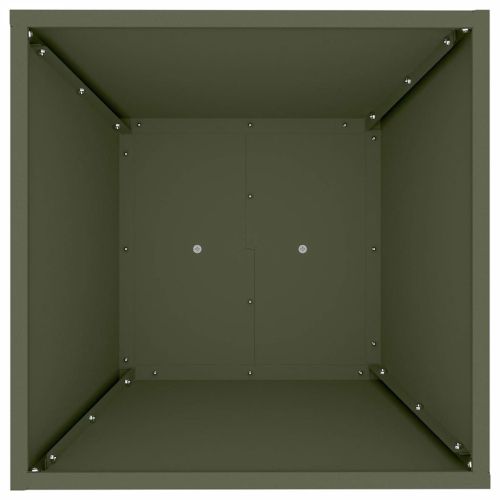 Саксия с колона 2 pcs Маслинено 40 x 40 x 100 cm