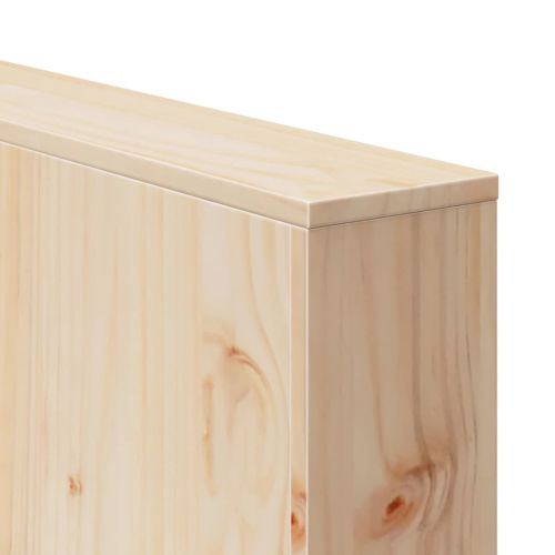 Градински диван Кафяво 134 x 60 x 62 cm Солидно борово дърво