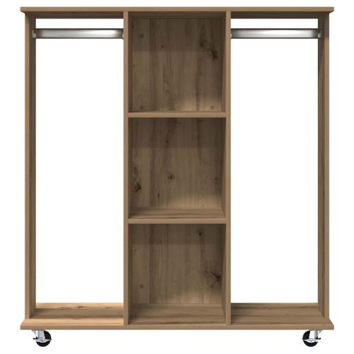 Гардероб с рафт дъб артизан 102 x 38 x 110 см Инженерно дърво