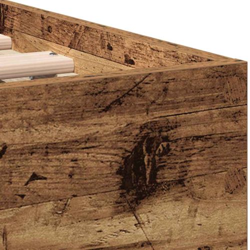 Рамка за легло Старо дърво 203 x 95 x 70 см Инженерно дърво