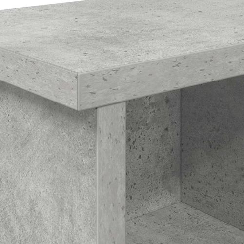 Стенен закачалка за палта с рафт Бетонно сиво 50 x 16 x 26 см