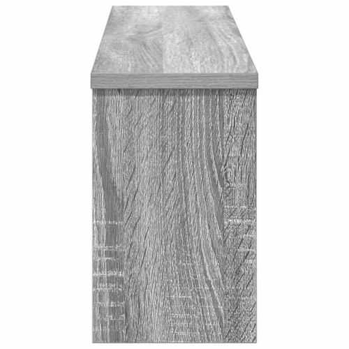 Стенен закачалка за палта с рафт Сив сонома 75 x 16 x 26 см