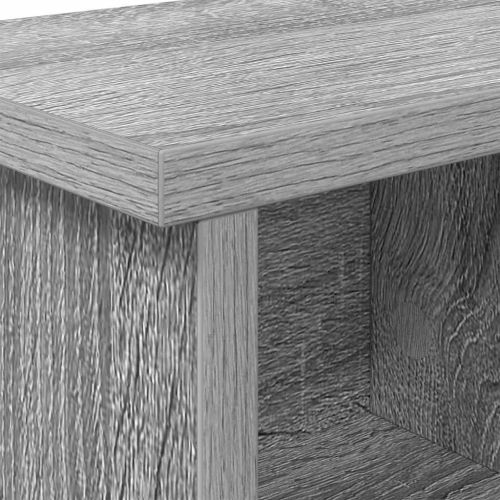 Стенен закачалка за палта с рафт Сив сонома 100 x 16 x 26 см