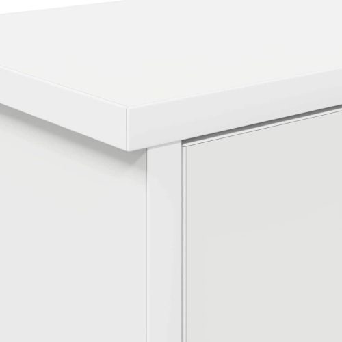 Стенен закачалка за палта Бяло 50 x 20 x 30 см Инженерно дърво