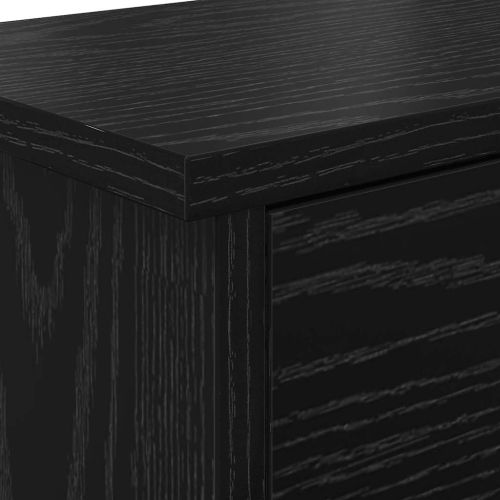 Стенен закачалка за палта с рафт Черния дъб 50 x 20 x 30 см