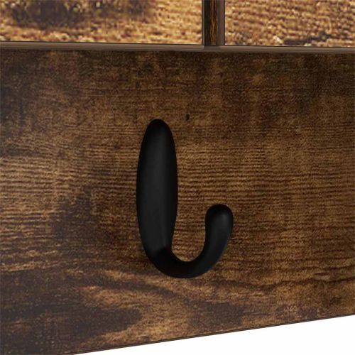 Стенен закачалка за палта с рафт Димян дъб 50 x 20 x 30 см