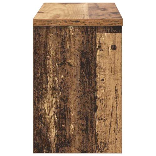 Стенен закачалка за палта с рафт Старо дърво 50 x 20 x 30 см