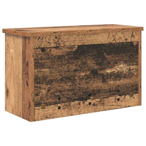 Стенен закачалка за палта с рафт Старо дърво 50 x 20 x 30 см