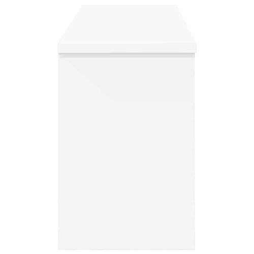 Стенен закачалка за палта Бяло 80 x 20 x 30 cm Инженерно дърво