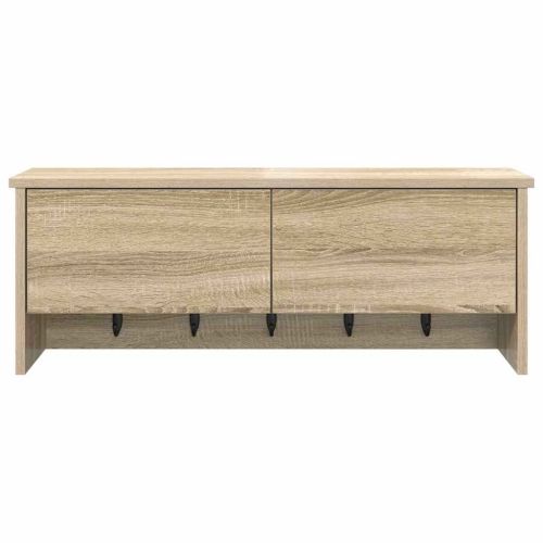 Стенен закачалка за палта с рафт Сонома дъб 80 x 20 x 30 cm