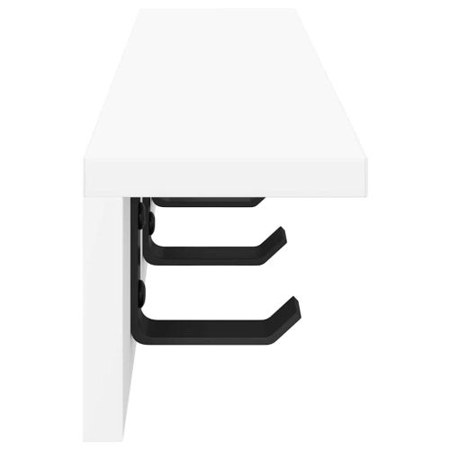 Стенен закачалка за палта Бяло 40 x 10,5 x 10,5 см