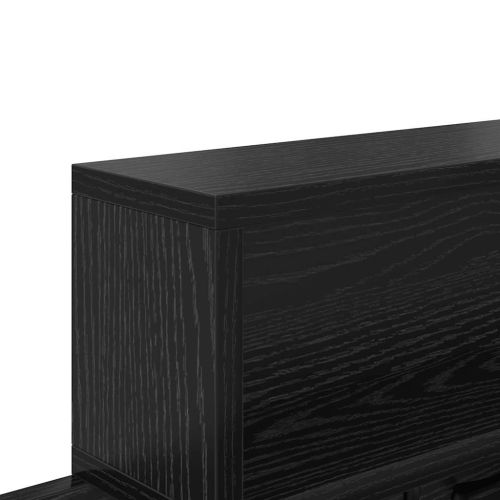 Стенен закачалка за палта с рафт Черния дъб 100 x 12 x 43,5 см