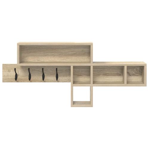 Стенен закачалка за палта с рафт Сонома дъб 100 x 12 x 43,5 см