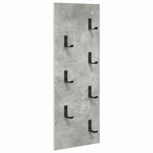 Стенен закачалка за палта Циментено сиво 30 x 1,5 x 80 см