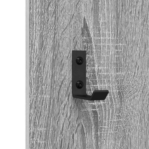 Стенен закачалка за палта Сив Сонома 30 x 1,5 x 80 см