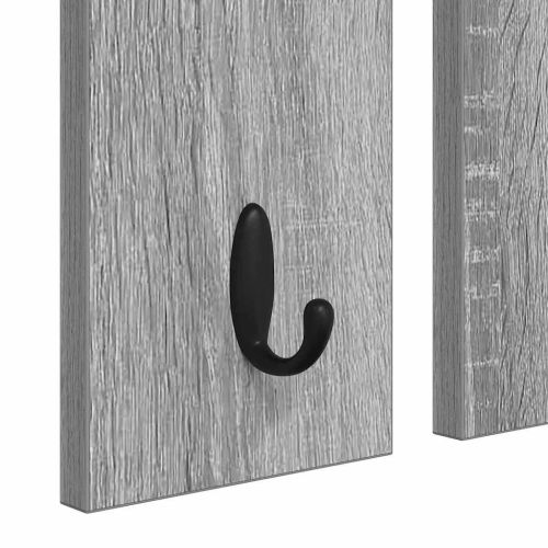 Стенен закачалка за палта с рафт Сив сонома 85 x 10 x 45 см