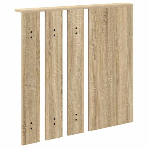 Стенен закачалка за палта с рафт дъб сонома 84 x 10 x 80 см