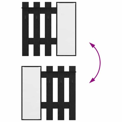 Стенен закачалка за палта Черния дъб 100 x 10 x 100 см