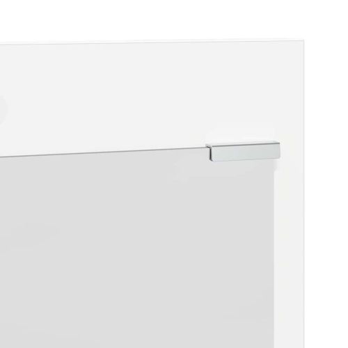 Стенен закачалка за палта Бяло 70 x 10 x 90 см Инженерно дърво