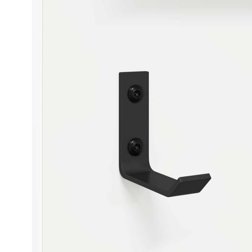 Стенен закачалка за палта Бяло 70 x 10 x 90 см Инженерно дърво